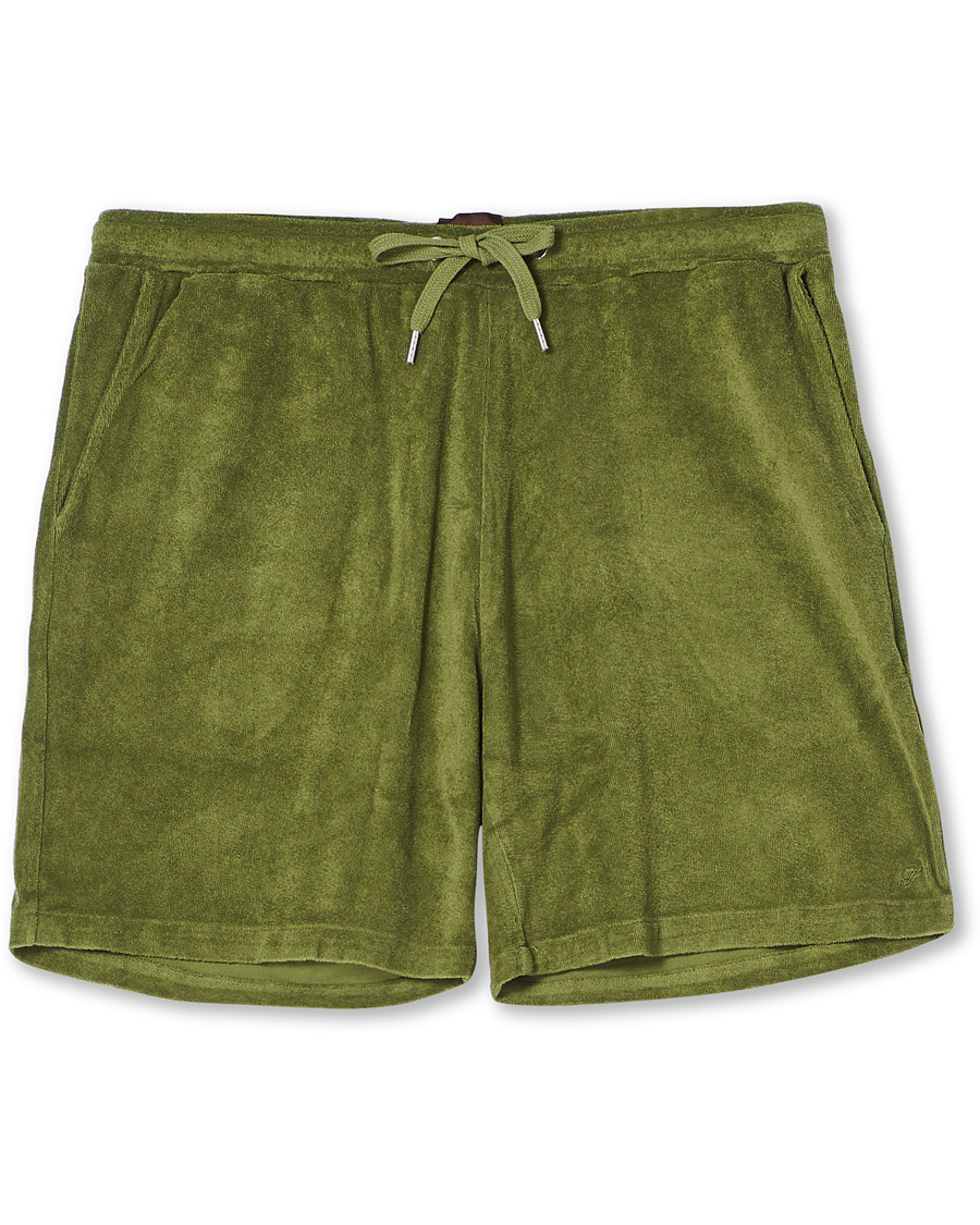 Homme | Shorts | Stenströms | Towelling Cotton Shorts Green