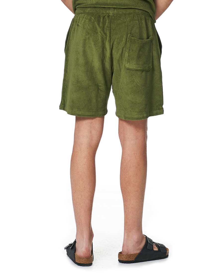 Homme | Shorts | Stenströms | Towelling Cotton Shorts Green