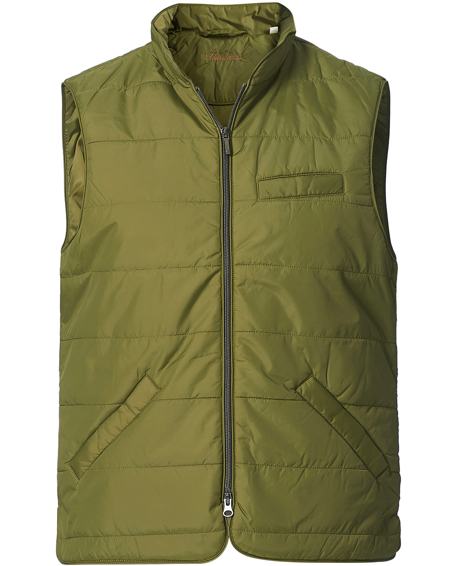 Homme | Manteaux Et Vestes | Stenströms | Nylon Vest Green