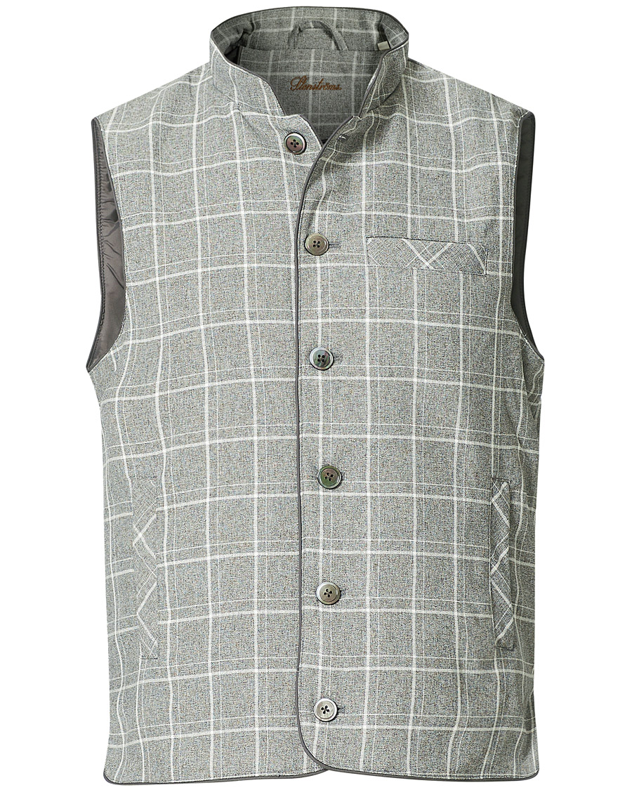Homme | Manteaux Et Vestes | Stenströms | Quilted Light Padded Vest Grey