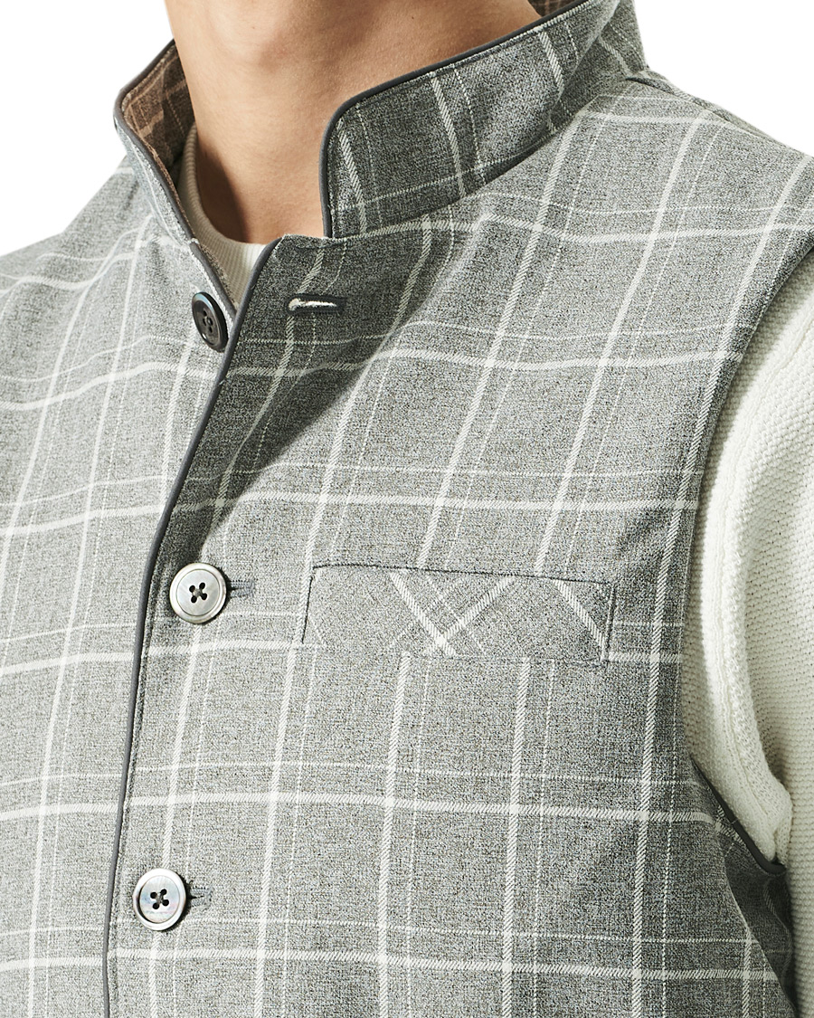 Homme | Manteaux Et Vestes | Stenströms | Quilted Light Padded Vest Grey