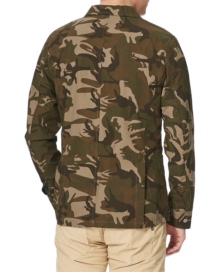 Homme | Chemises | Stenströms | Cotton Overshirt Camo