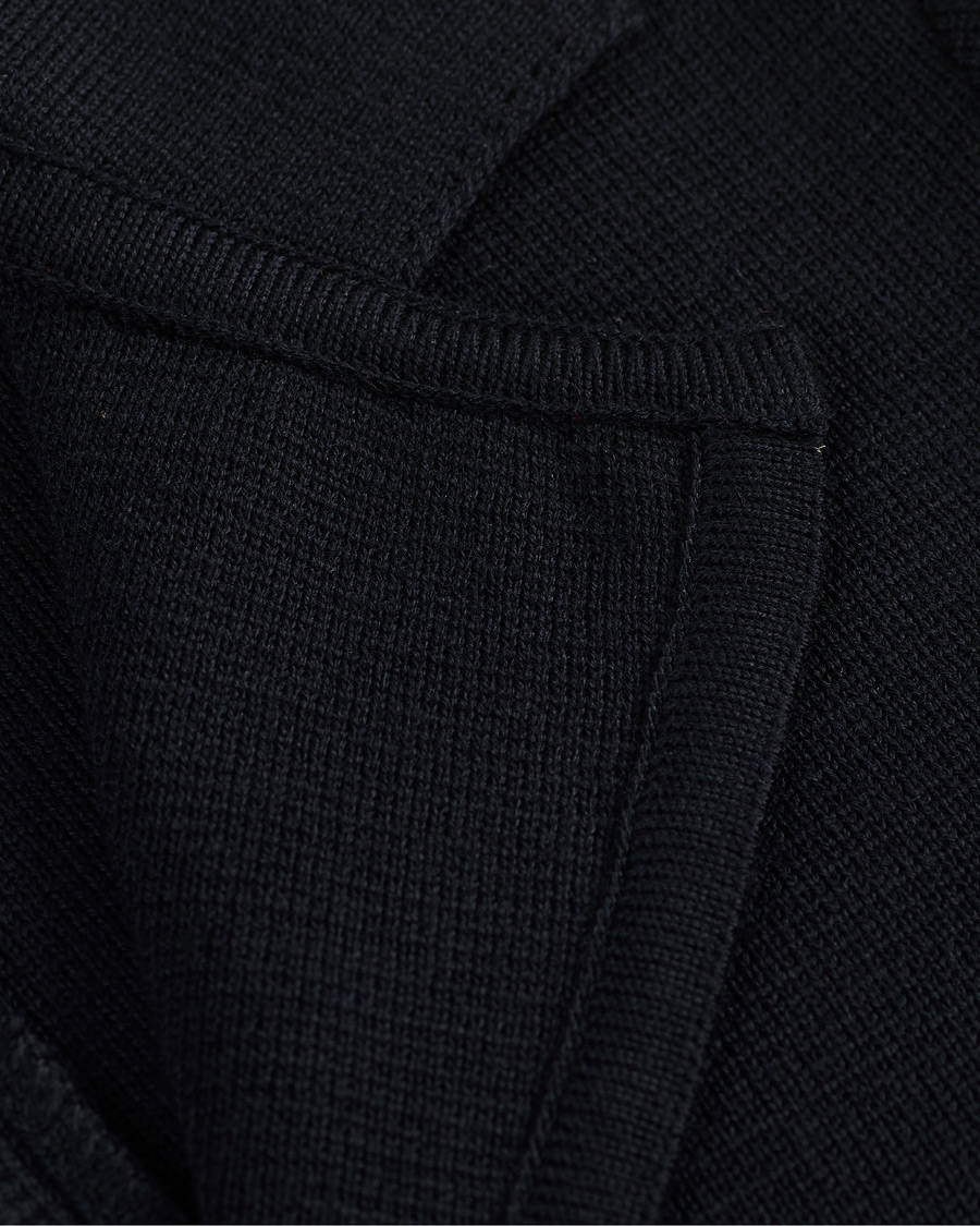 Heren | Blazers | Stenströms | Milano Knitted Merino Blazer Navy
