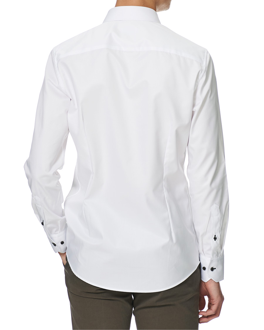 Homme | Chemises | Stenströms | Slimline Cut Away Shirt White