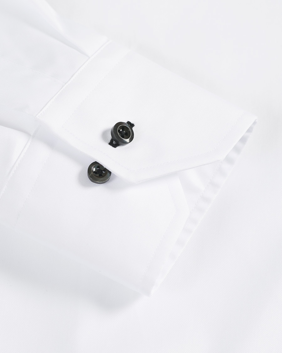 Homme | Chemises | Stenströms | Slimline Cut Away Shirt White