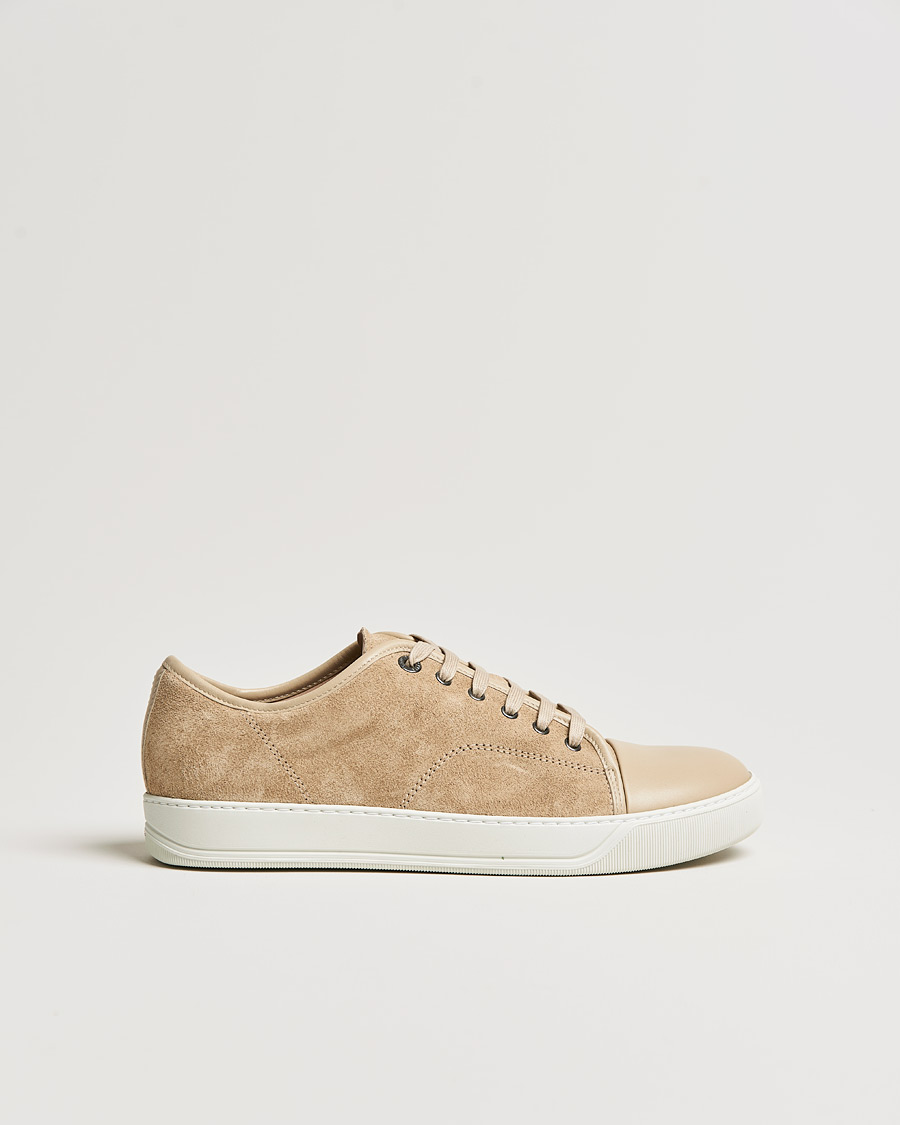 Homme | Lanvin Nappa Cap Toe Sneaker Beige | Lanvin | Nappa Cap Toe Sneaker Beige