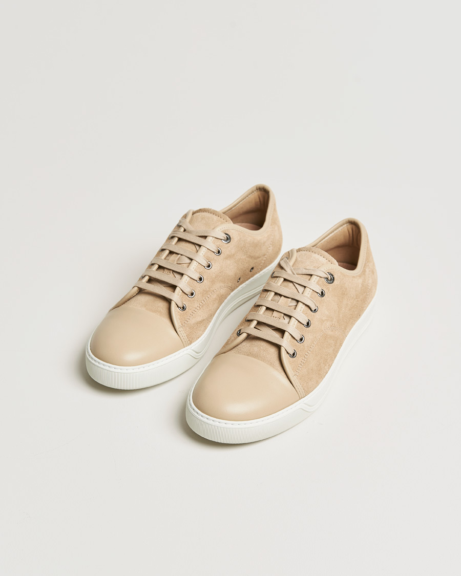 Homme | Lanvin Nappa Cap Toe Sneaker Beige | Lanvin | Nappa Cap Toe Sneaker Beige
