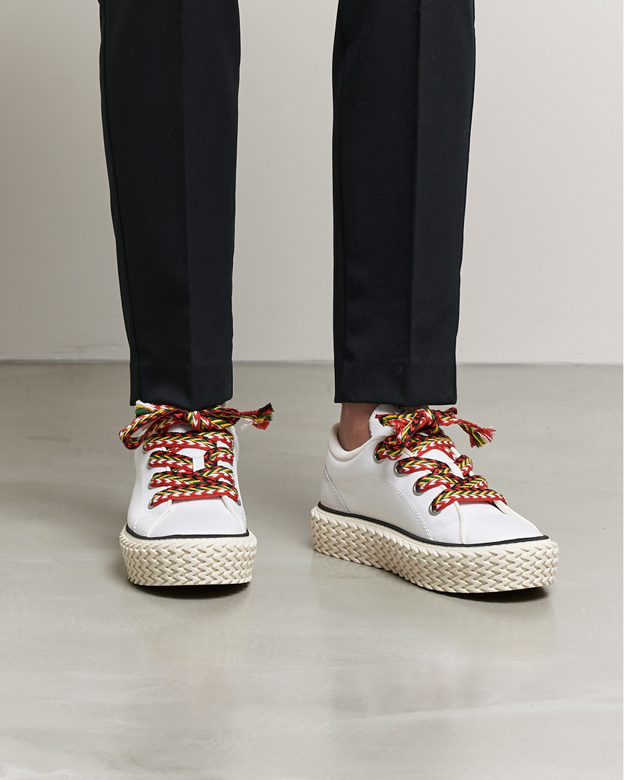 Heren | Lanvin Low Top Vulcanized Sneakers White | Lanvin | Low Top Vulcanized Sneakers White