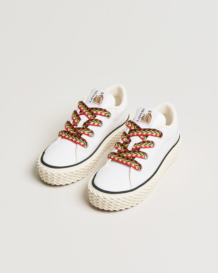 Heren | Lanvin Low Top Vulcanized Sneakers White | Lanvin | Low Top Vulcanized Sneakers White