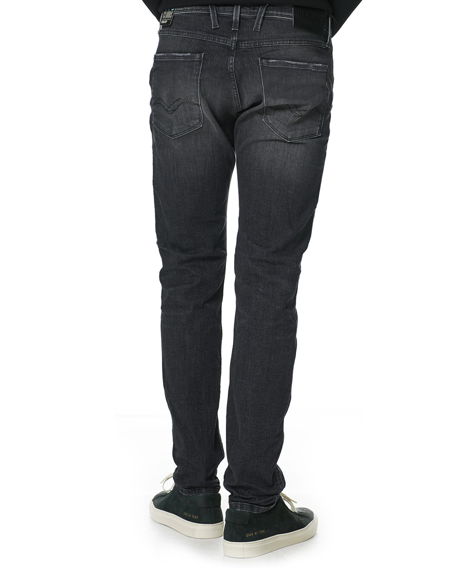 Heren | Jeans | Replay | Anbass Super Stretch Clouds Jeans Washed Black