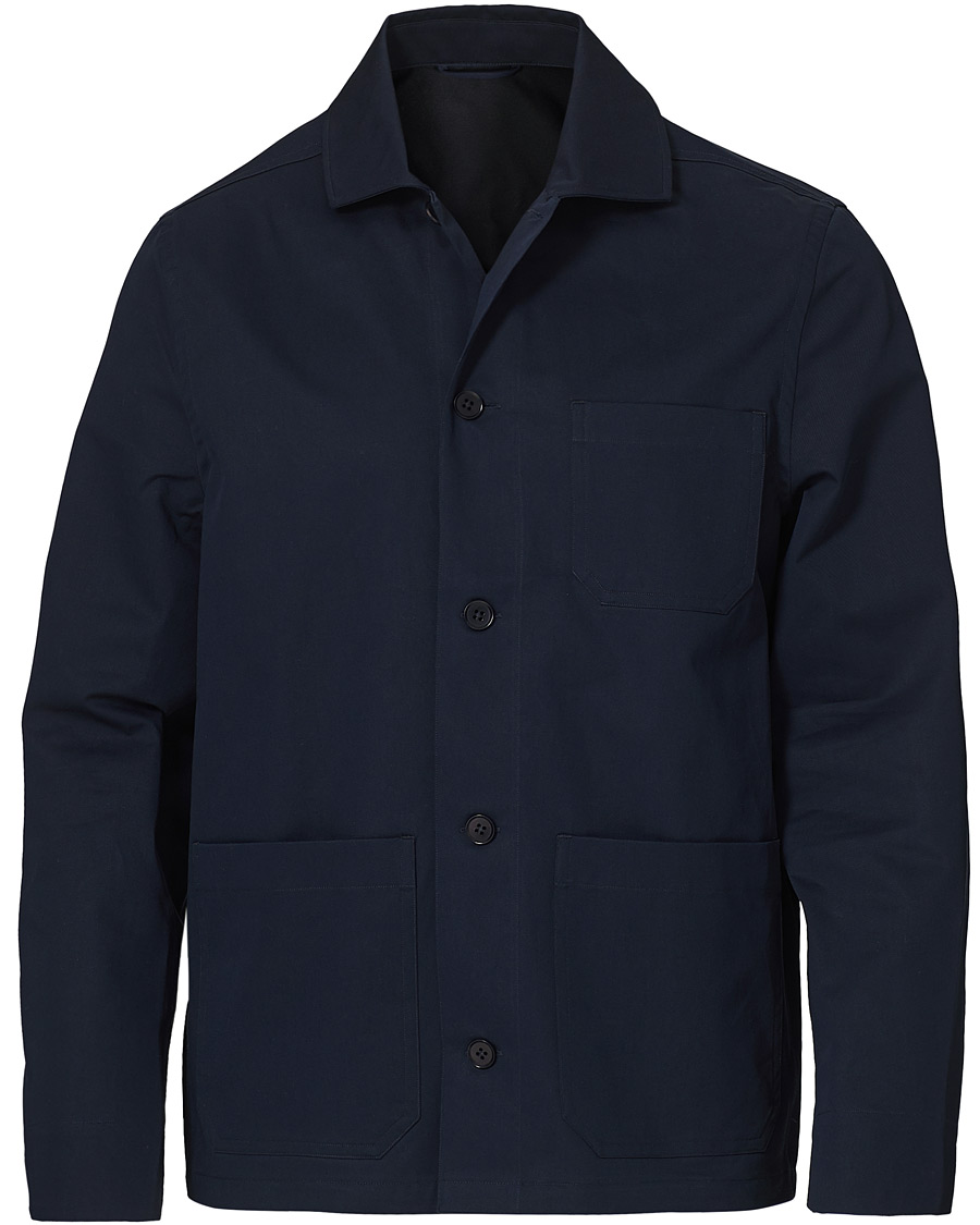 Homme | Chemises | Filippa K | Louis Cotton Jacket Navy