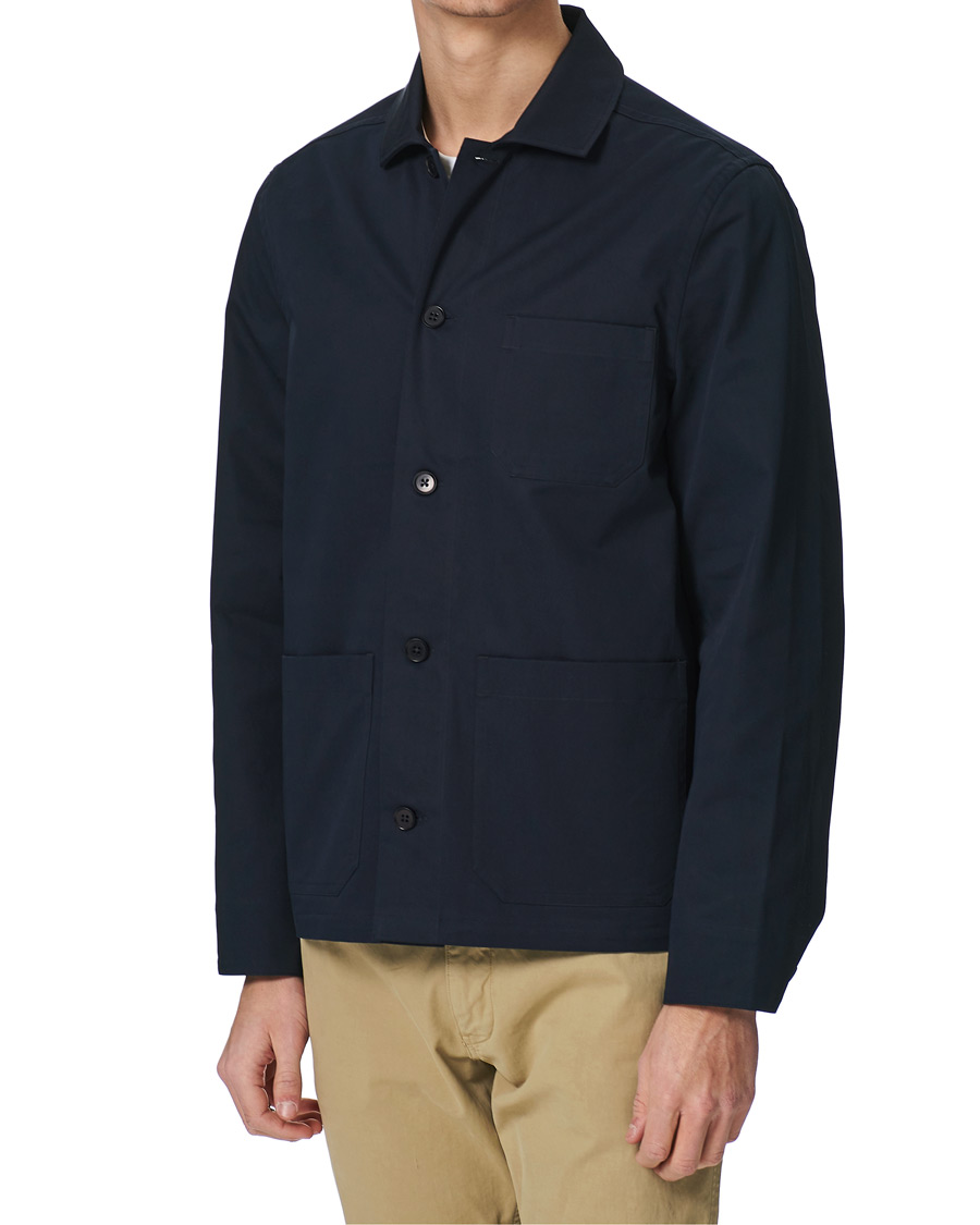 Homme | Chemises | Filippa K | Louis Cotton Jacket Navy