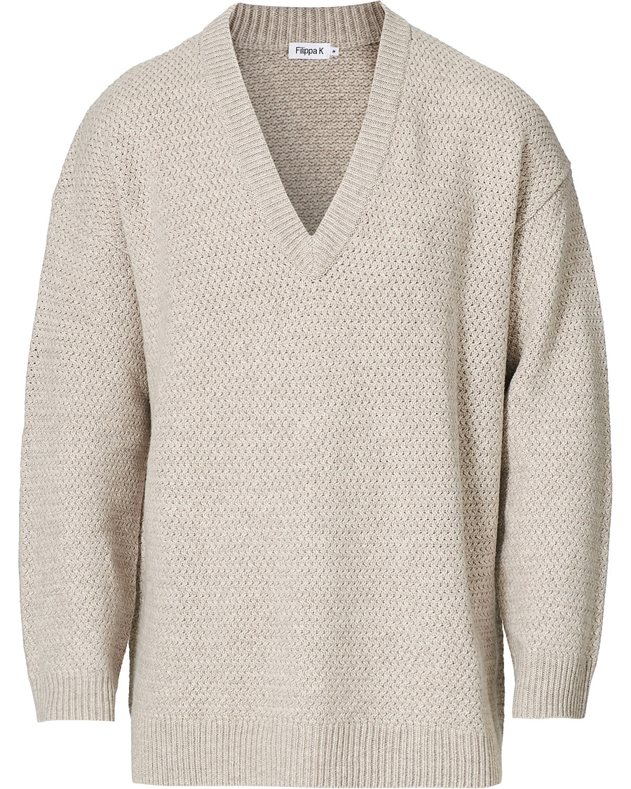 Homme | Pulls Et Tricots | Filippa K | Ash Sweater Beige Melange