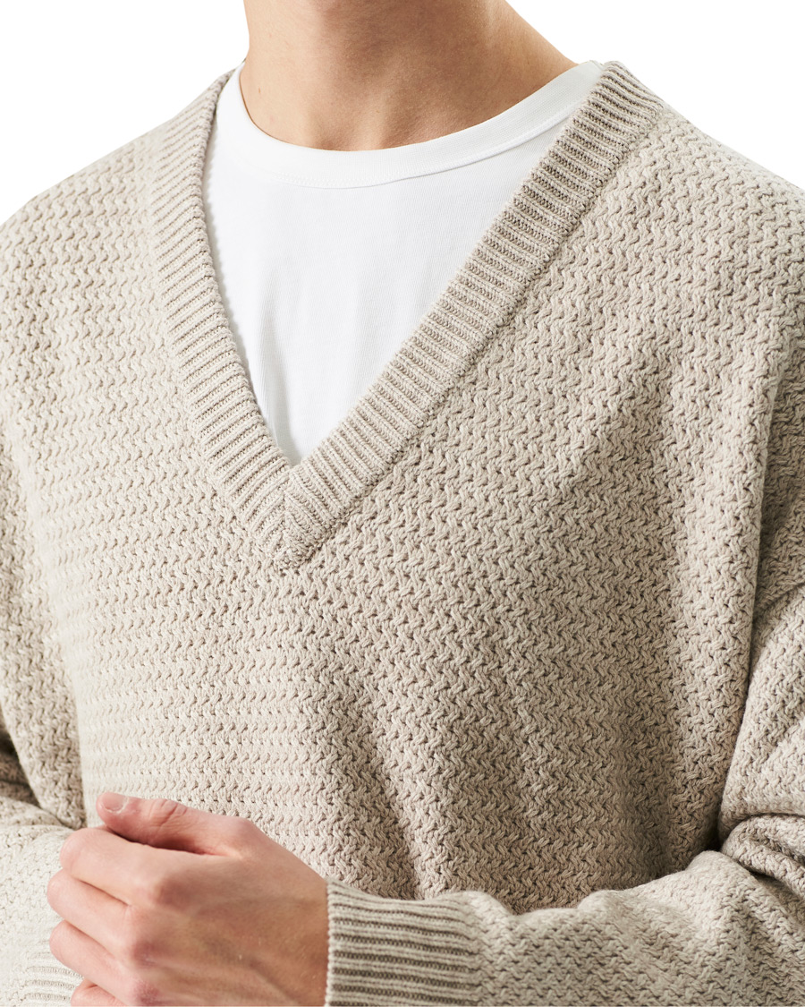 Homme | Pulls Et Tricots | Filippa K | Ash Sweater Beige Melange