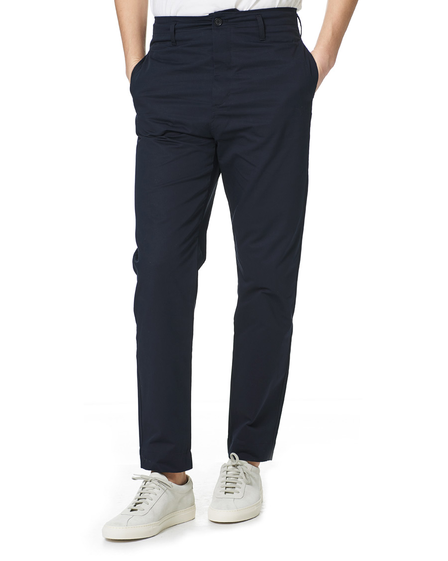 Homme | Pantalons | Filippa K | Flynn Cotton Chino Navy