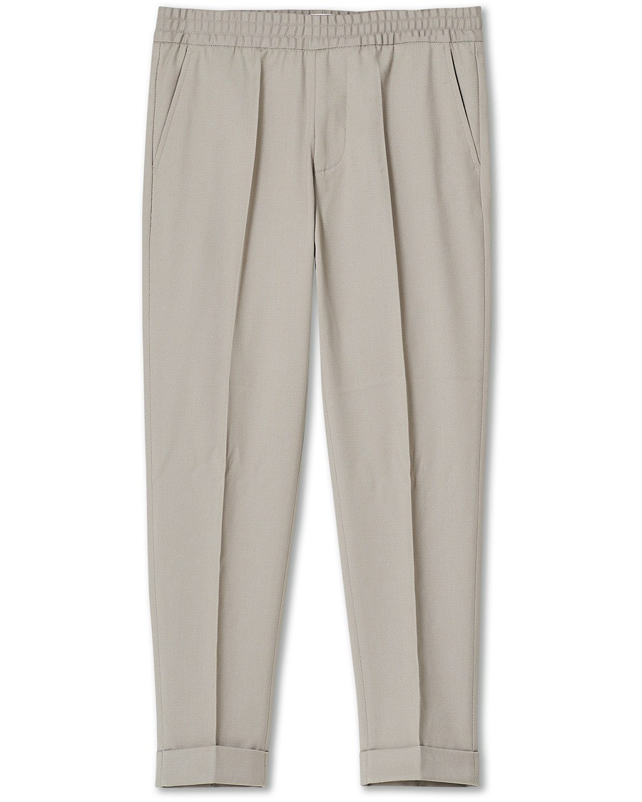 Homme | Pantalons | Filippa K | Terry Cropped Trousers Light Taupe