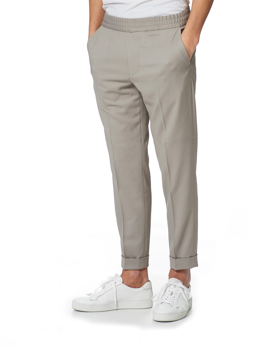 Homme | Pantalons | Filippa K | Terry Cropped Trousers Light Taupe
