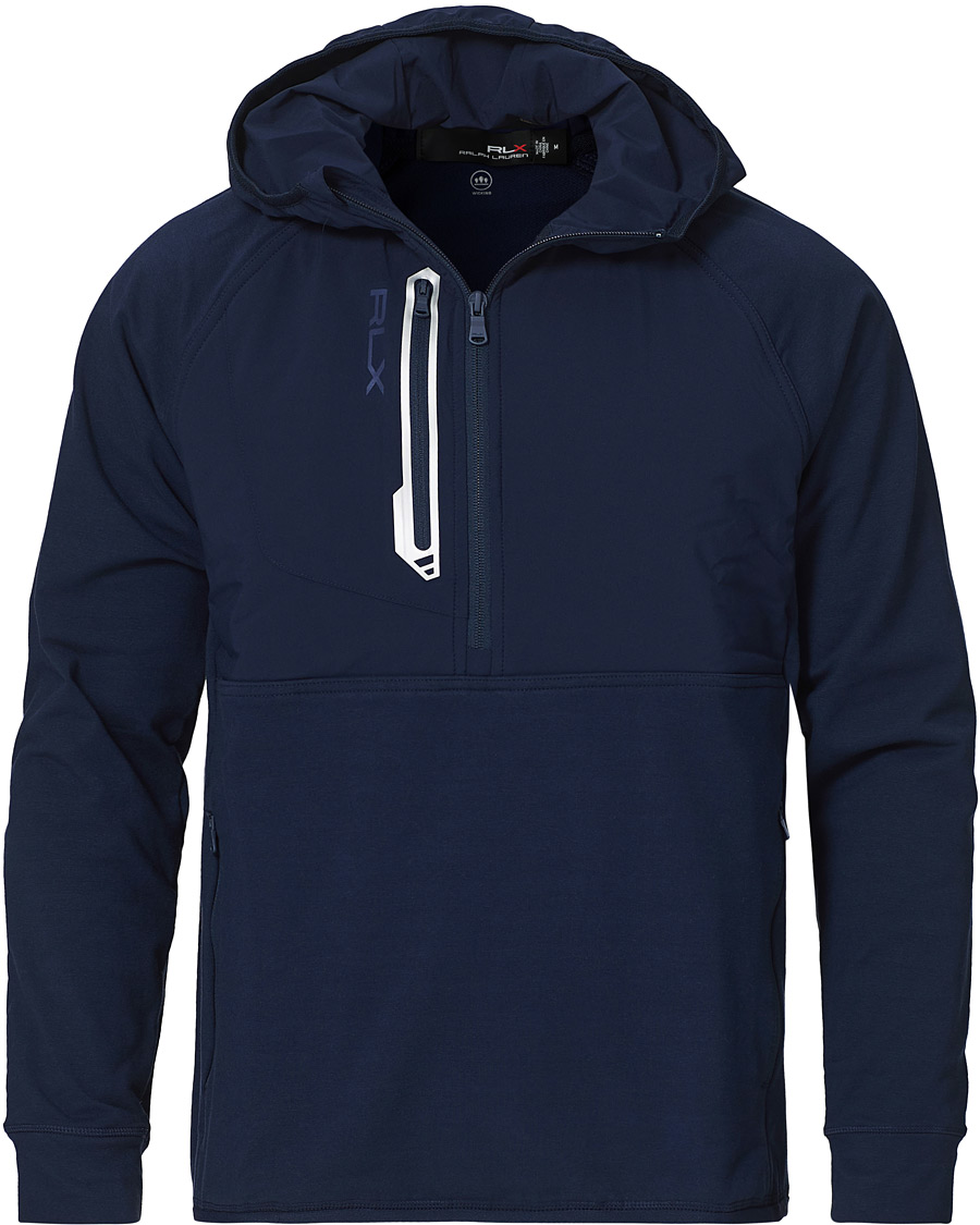 Homme | Pulls Et Tricots | RLX Ralph Lauren | Tech Jersey Half Zip Hoodie French Navy