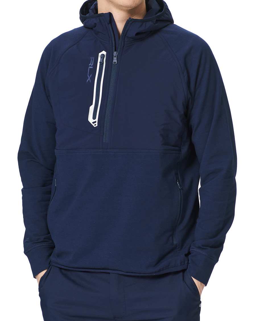 Homme | Pulls Et Tricots | RLX Ralph Lauren | Tech Jersey Half Zip Hoodie French Navy