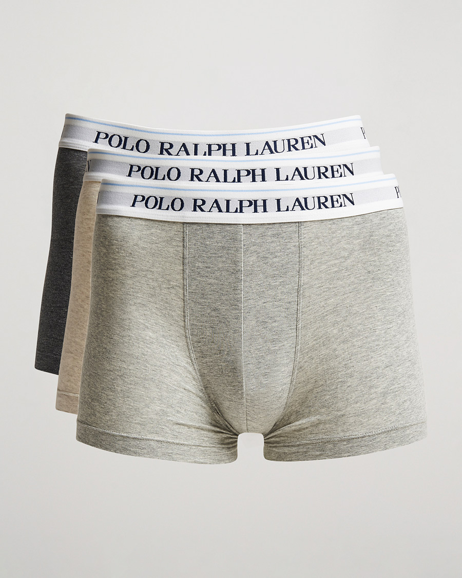Homme | Sous-Vêtements Et Chaussettes | Polo Ralph Lauren | 3-Pack Trunk Heather/Grey/Charcoal