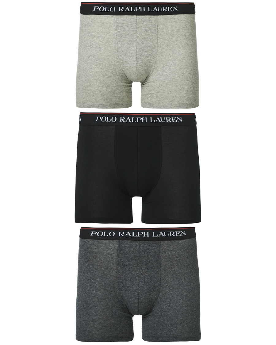 Homme | Sous-Vêtements Et Chaussettes | Polo Ralph Lauren | 3-Pack Boxer Brief Light Grey/Grey/Dark Grey