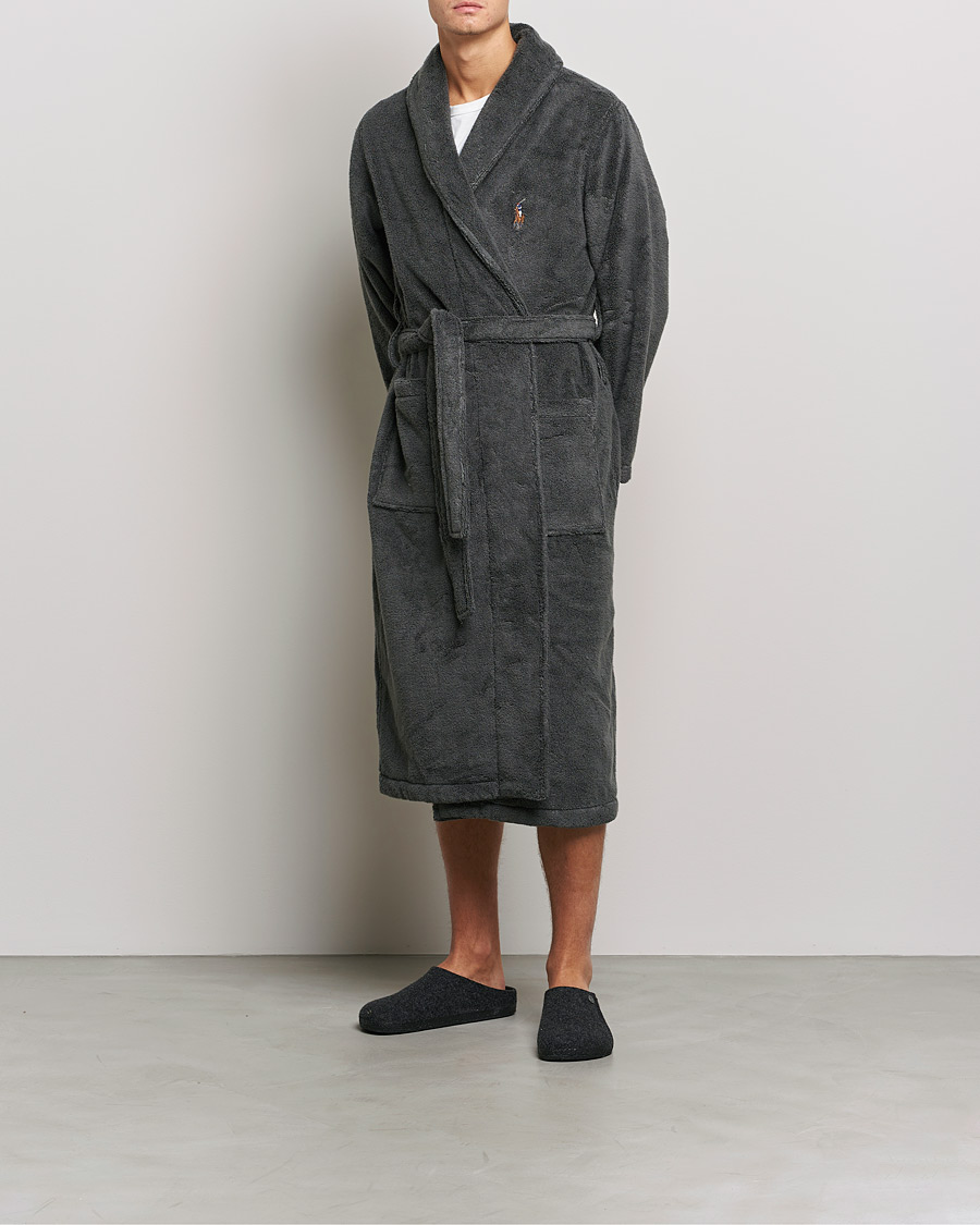 Homme | Peignoirs Et Pyjamas | Polo Ralph Lauren | Cotton Terry Robe Dark Slate