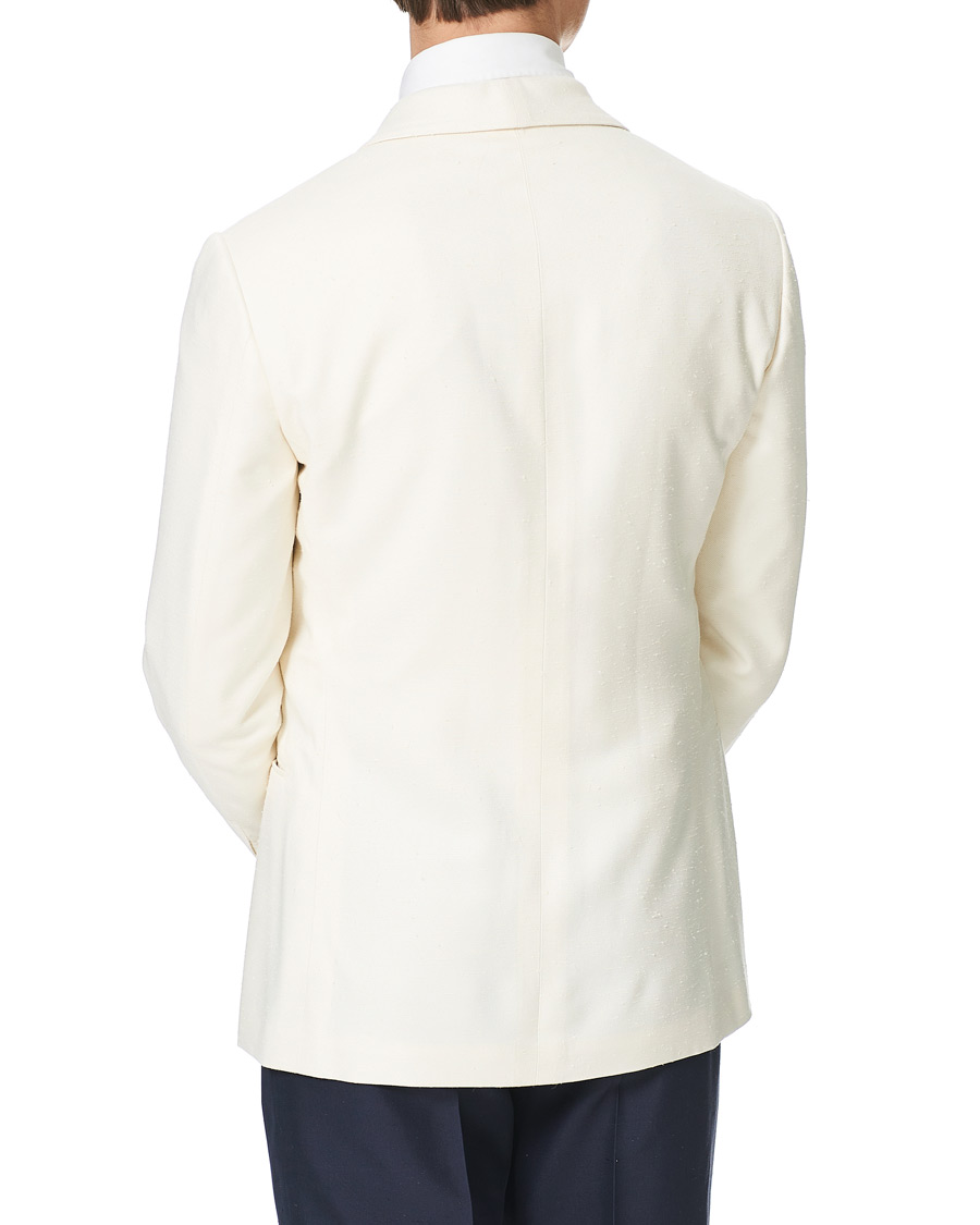Homme | Blazers | Ralph Lauren Purple Label | Double Breasted Mulberry Silk Blazer Cream