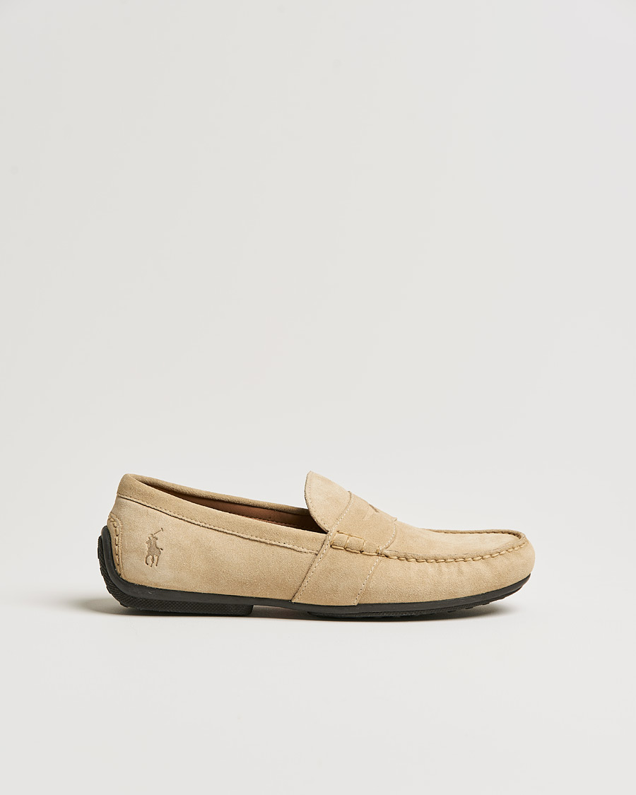 Homme | Polo Ralph Lauren Reynold Driving Loafer Beige Suede | Polo Ralph Lauren | Reynold Driving Loafer Beige Suede