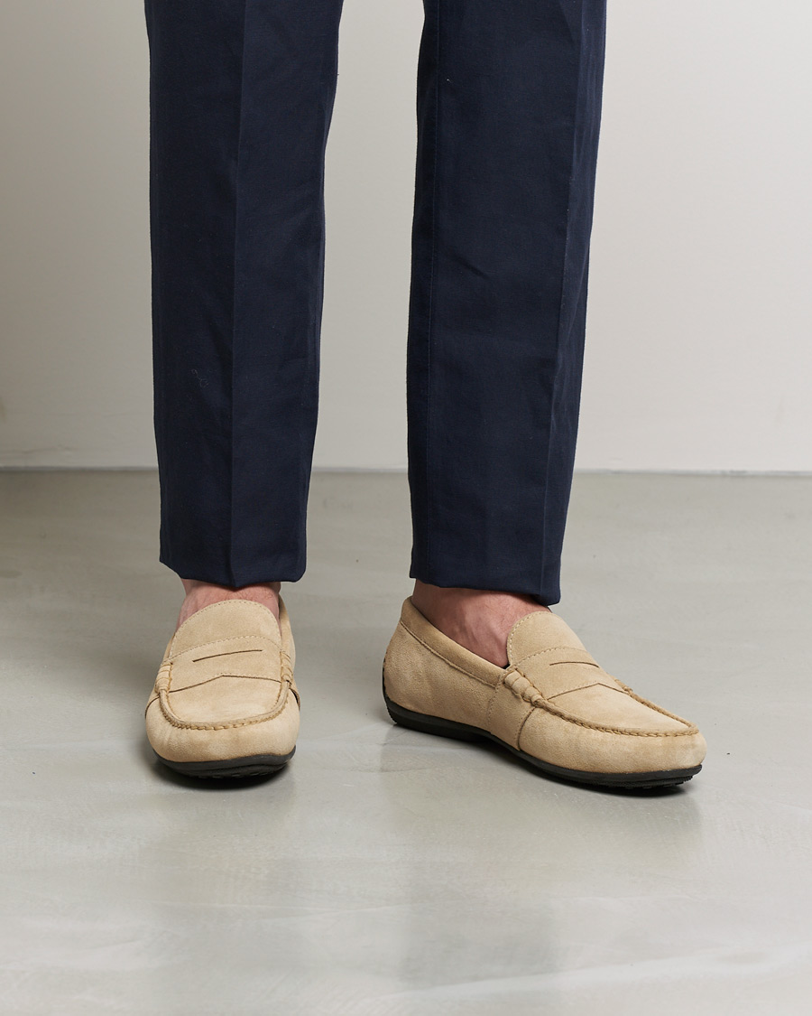 Homme | Polo Ralph Lauren Reynold Driving Loafer Beige Suede | Polo Ralph Lauren | Reynold Driving Loafer Beige Suede