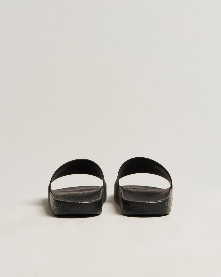 Heren | Polo Ralph Lauren Logo Slides Black | Polo Ralph Lauren | Logo Slides Black