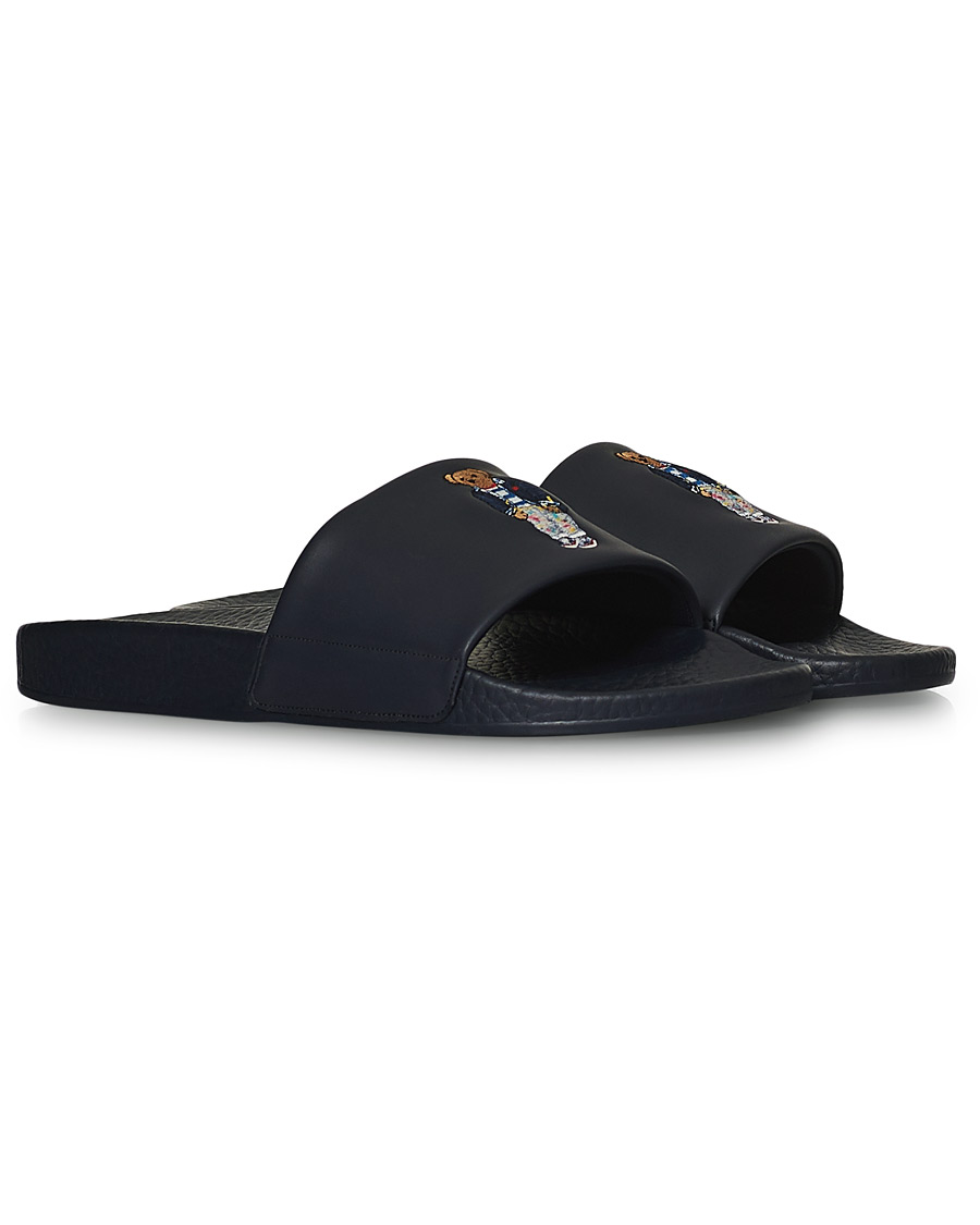 Homme | Polo Ralph Lauren Bear Slides Hunter Navy | Polo Ralph Lauren | Bear Slides Hunter Navy