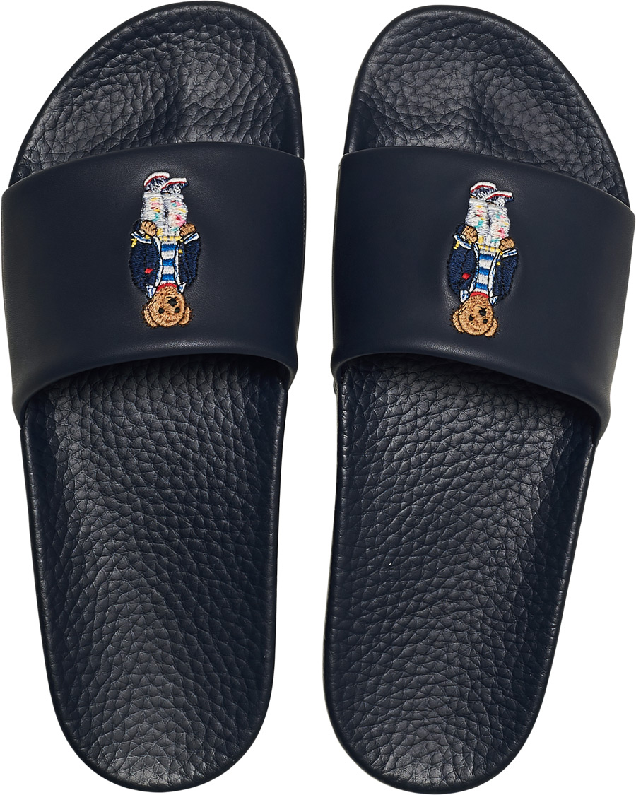 Homme | Polo Ralph Lauren Bear Slides Hunter Navy | Polo Ralph Lauren | Bear Slides Hunter Navy
