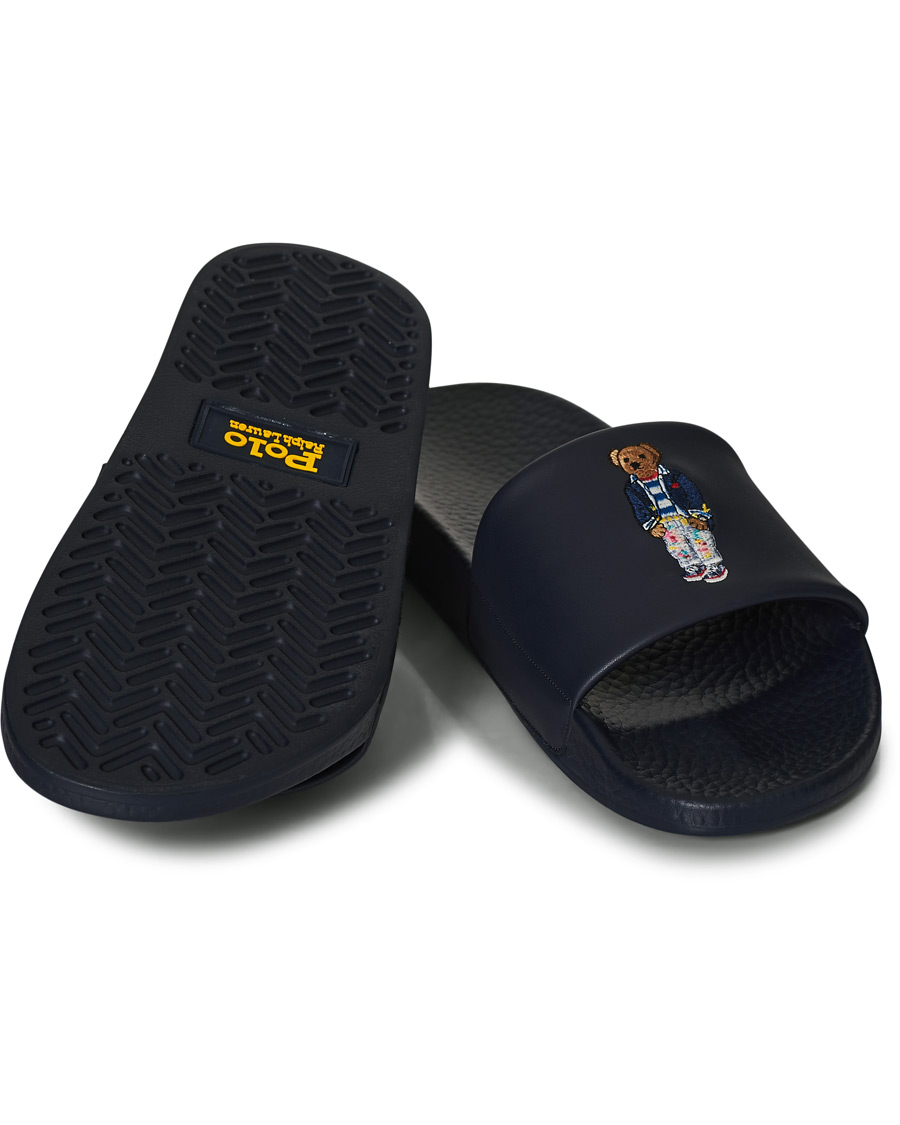 Homme | Polo Ralph Lauren Bear Slides Hunter Navy | Polo Ralph Lauren | Bear Slides Hunter Navy