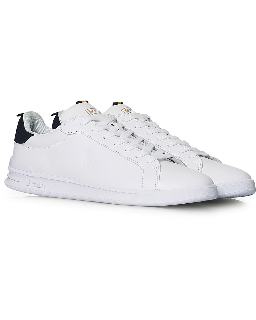 Heren | Polo Ralph Lauren Heritage Court II Sneaker White/Navy | Polo Ralph Lauren | Heritage Court II Sneaker White/Navy