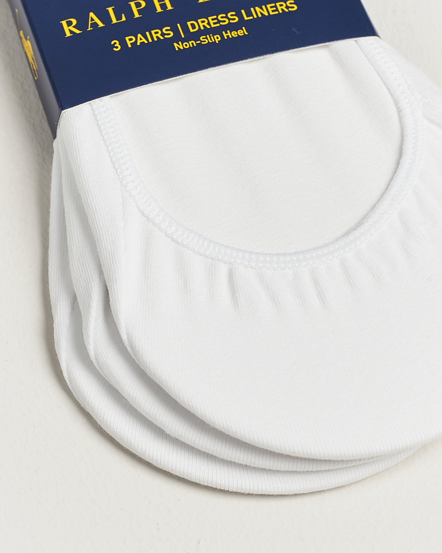 Heren | Ondergoed | Polo Ralph Lauren | 3-Pack No Show Socks White