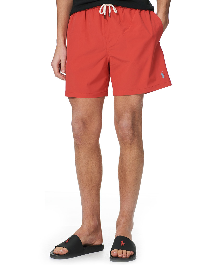 Homme | Maillots De Bain | Polo Ralph Lauren | Recyceled Traveler Boxer Swimshorts Starboard Red