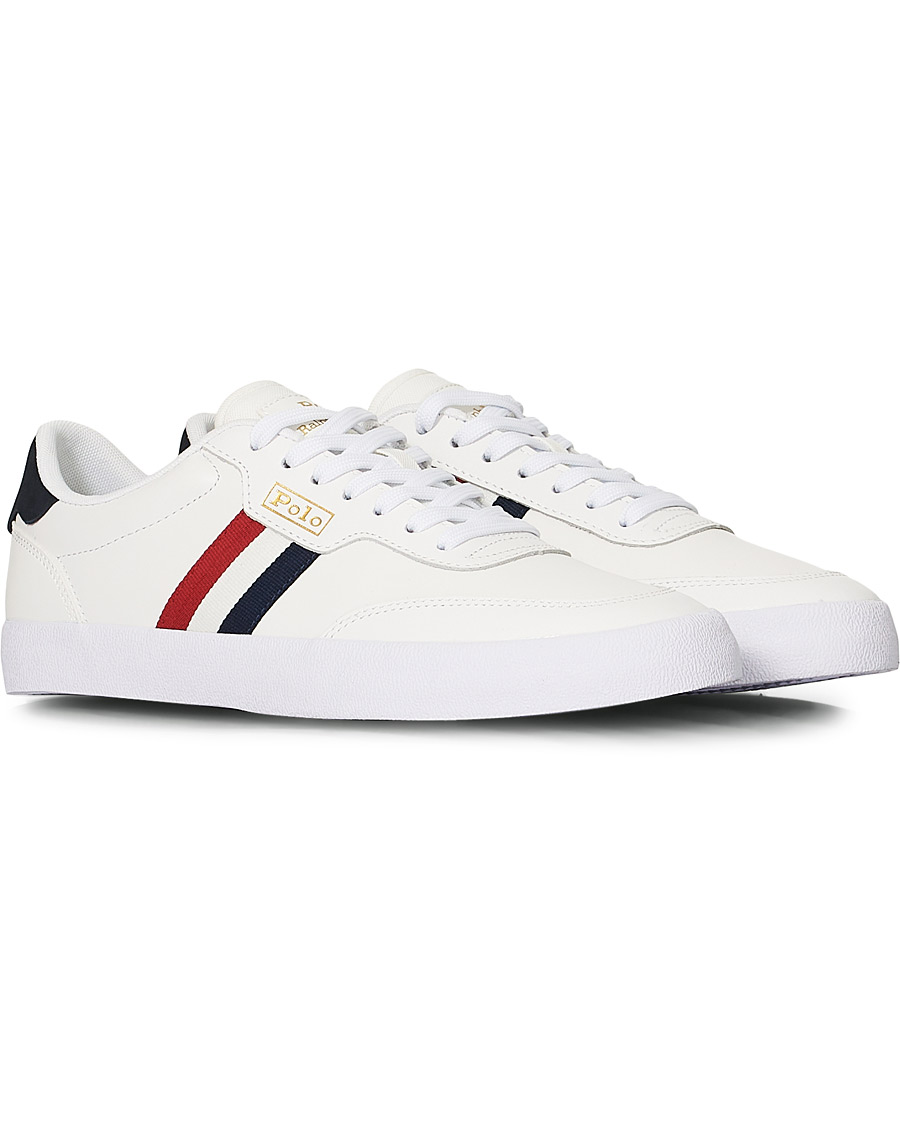 Homme | Polo Ralph Lauren Court VLC Leather Sneaker White | Polo Ralph Lauren | Court VLC Leather Sneaker White