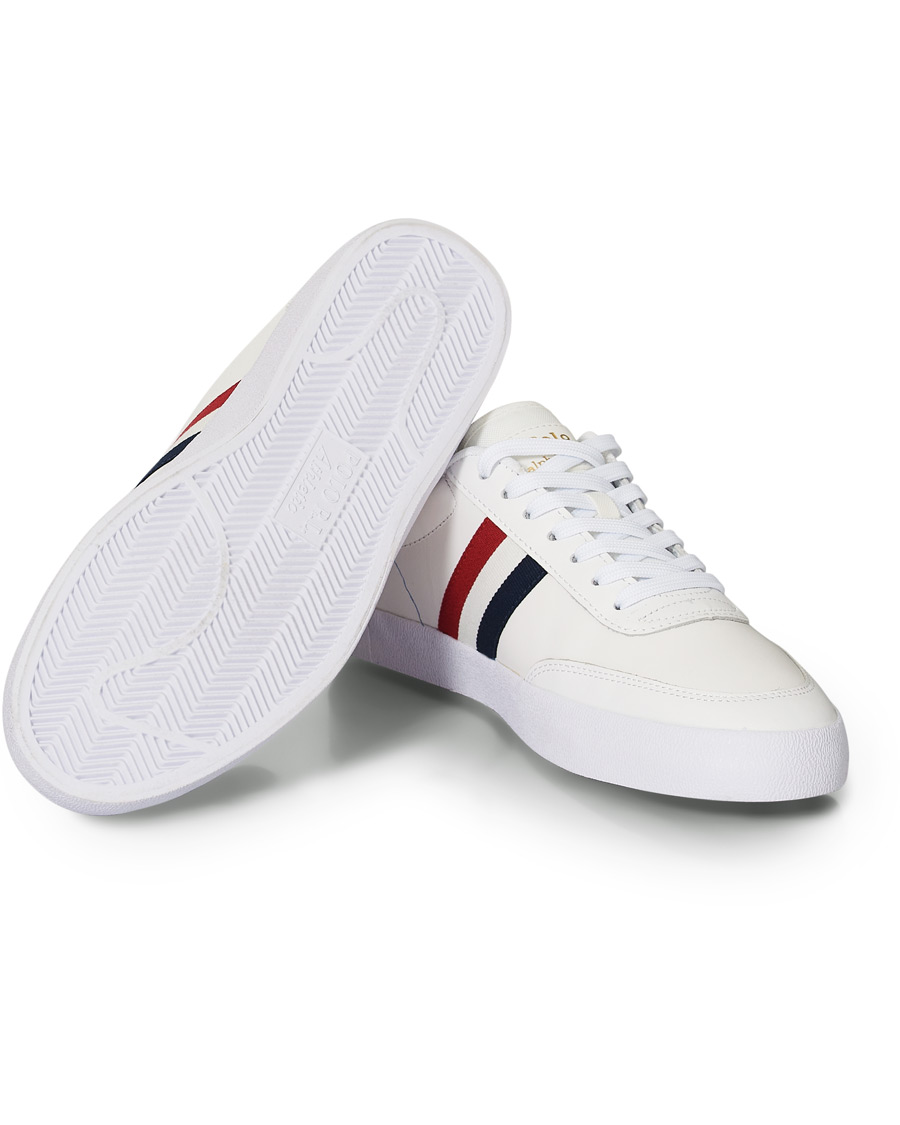 Homme | Polo Ralph Lauren Court VLC Leather Sneaker White | Polo Ralph Lauren | Court VLC Leather Sneaker White