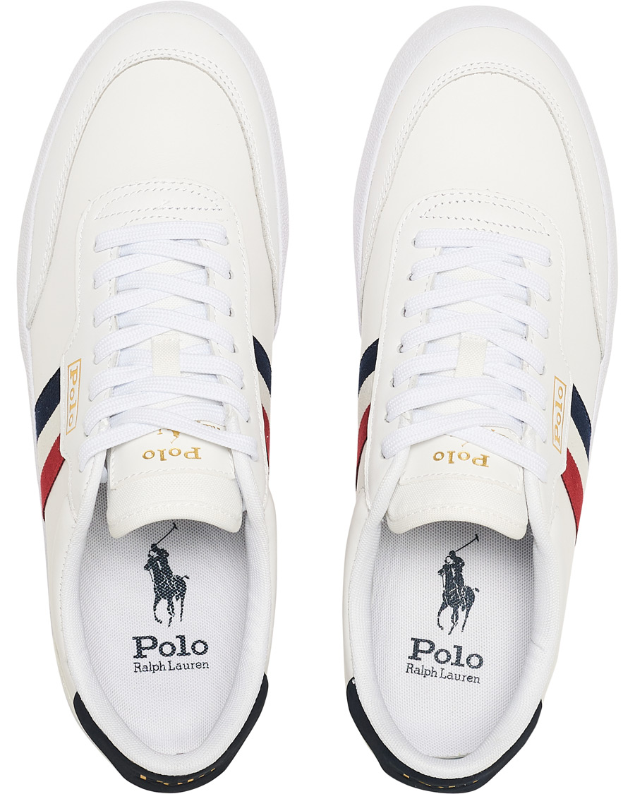Homme | Polo Ralph Lauren Court VLC Leather Sneaker White | Polo Ralph Lauren | Court VLC Leather Sneaker White