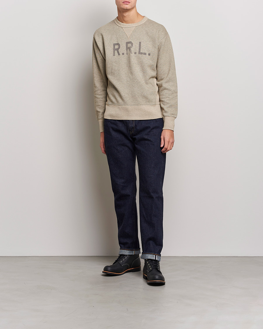 Homme | Pulls Et Tricots | RRL | Double V Sweatshirt Trainer Heather