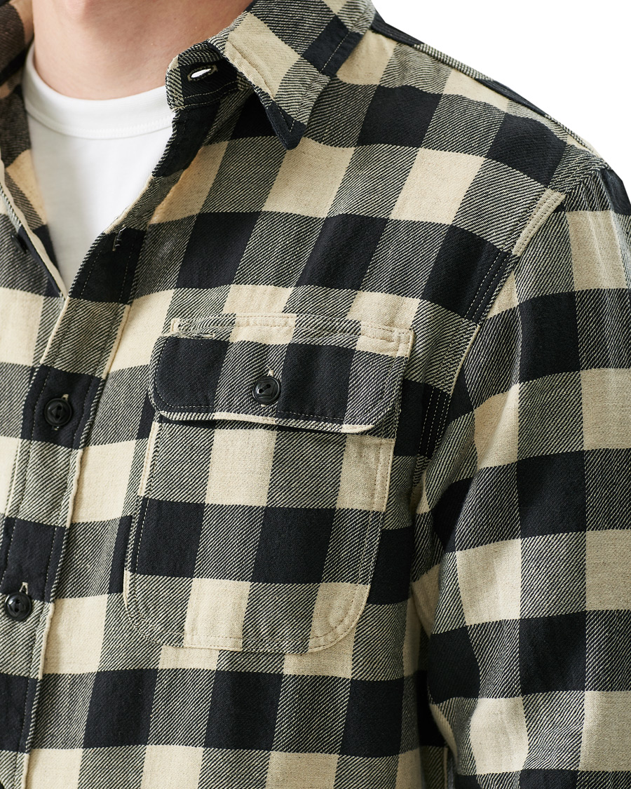 Homme | Chemises | RRL | Matlock Overshirt Black/White