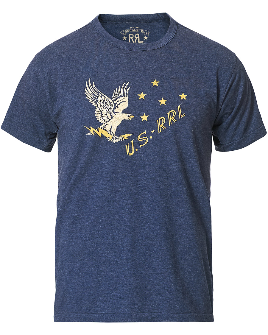Heren | T-shirts | RRL | Graphic Tee Dark Blue
