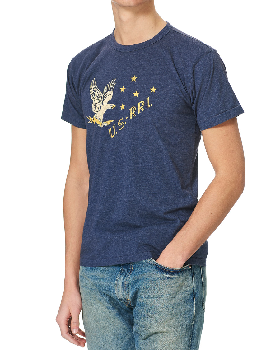Heren | T-shirts | RRL | Graphic Tee Dark Blue