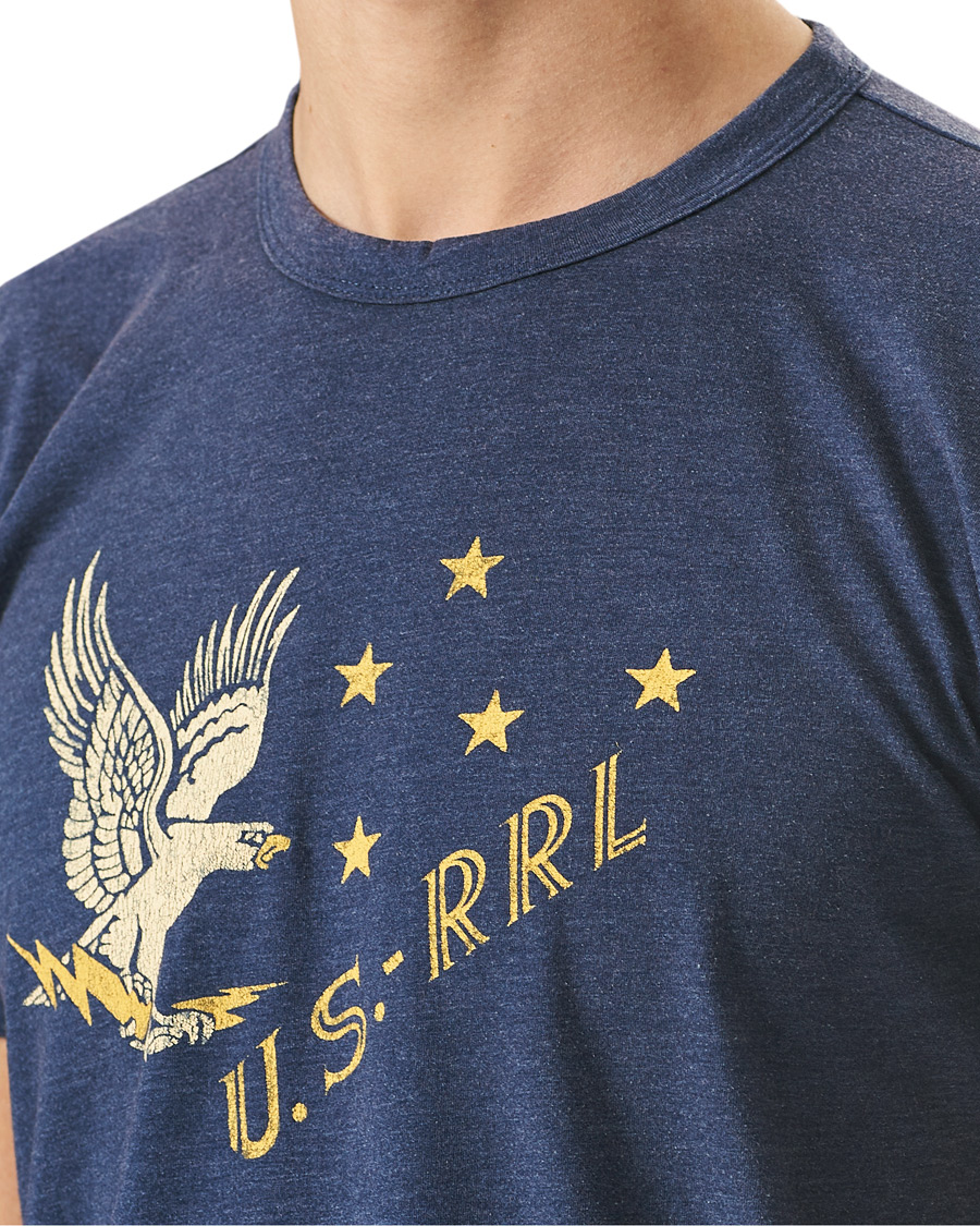 Heren | T-shirts | RRL | Graphic Tee Dark Blue