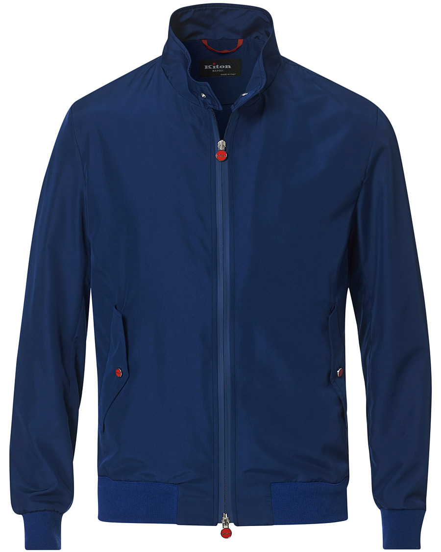 Homme | Manteaux Et Vestes | Kiton | Unlined Nylon Harrington Navy 48