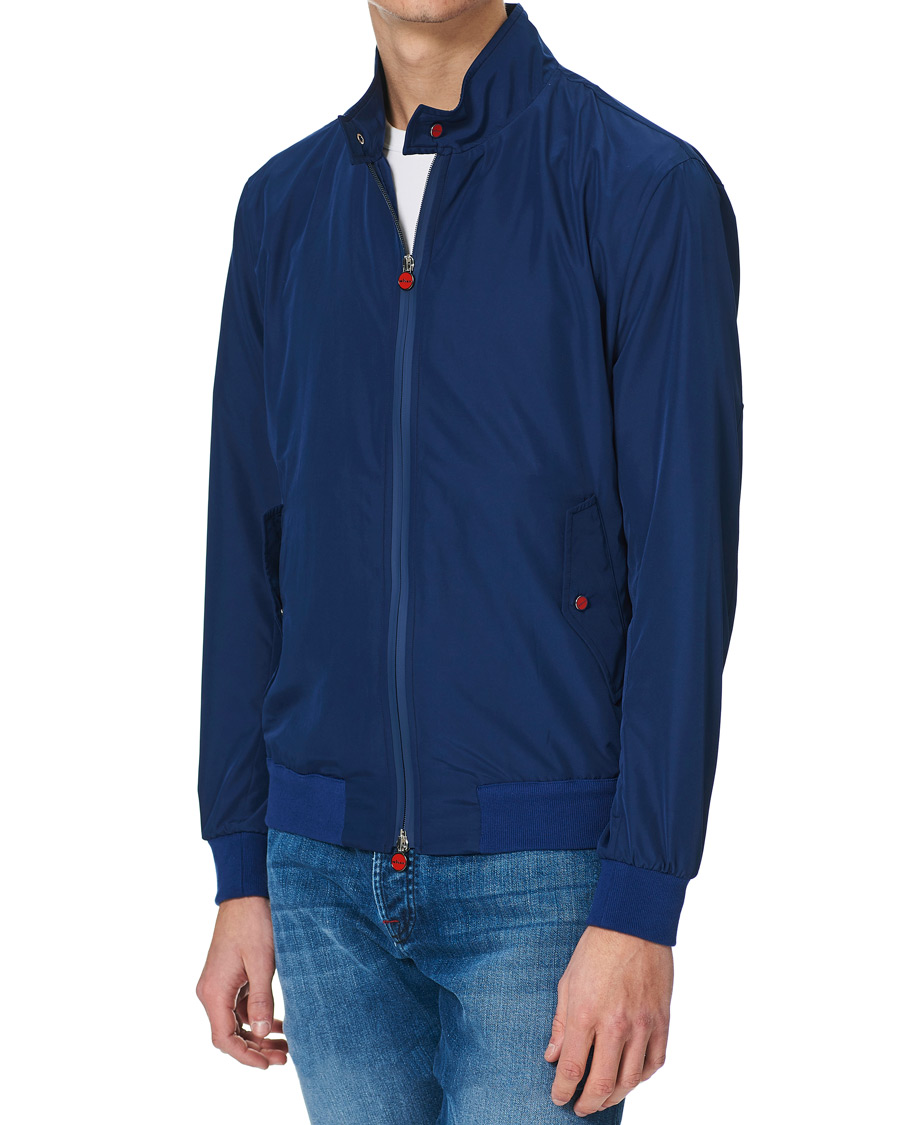 Homme | Manteaux Et Vestes | Kiton | Unlined Nylon Harrington Navy 48