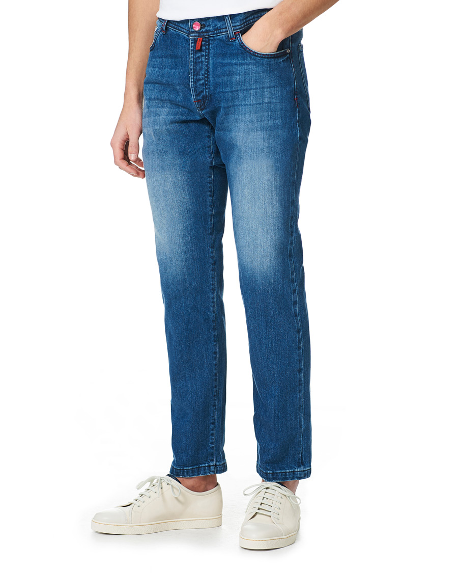 Homme | Jeans | Kiton | Slim Fit Stretch Jeans Blue Wash