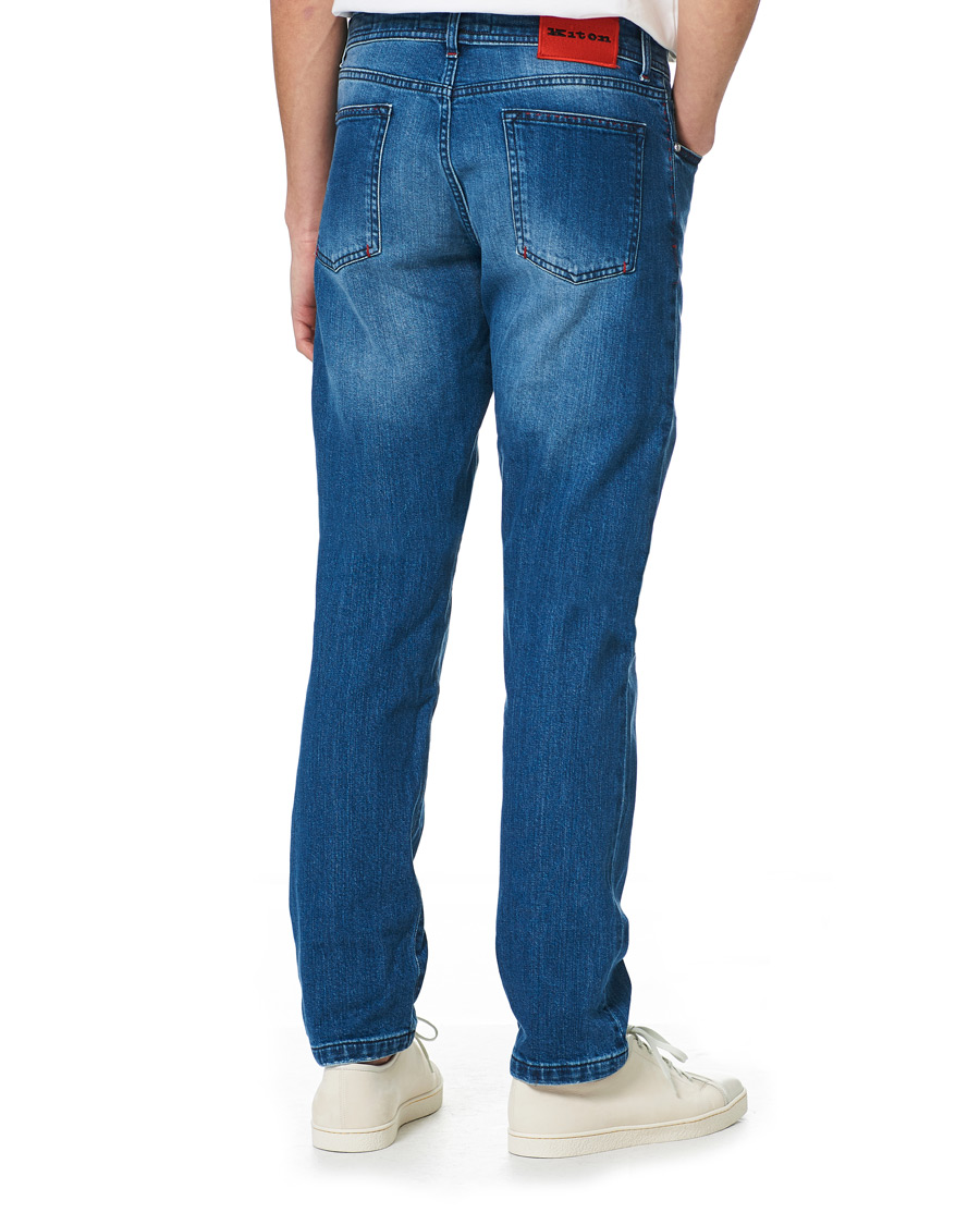 Homme | Jeans | Kiton | Slim Fit Stretch Jeans Blue Wash