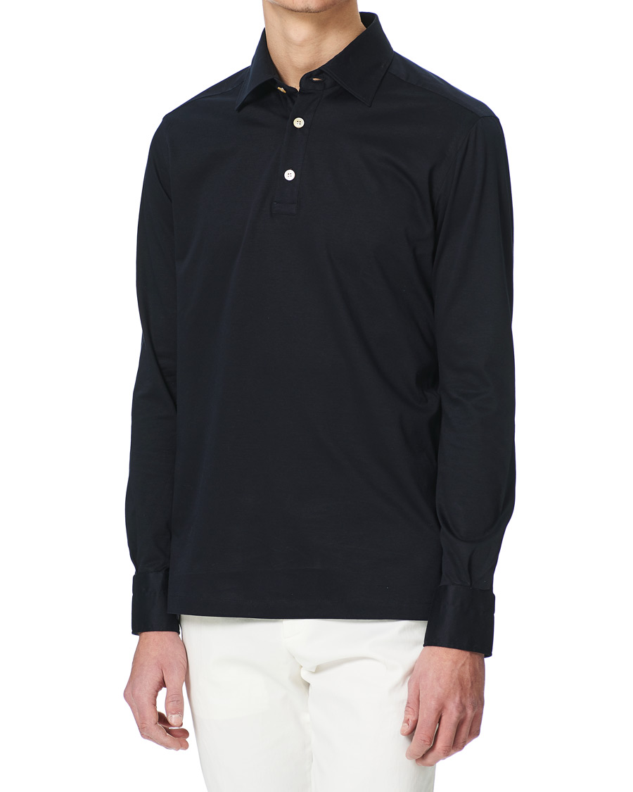 Homme | Pulls Et Tricots | Kiton | Popover Shirt Navy