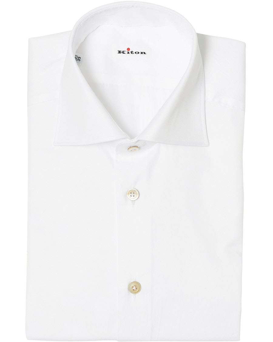 Heren | Overhemden | Kiton | Classic Dress Shirt White